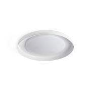 Faro Dolme - plafondverlichting - Ø 40 x 7 cm - 24W LED incl. - mat wit