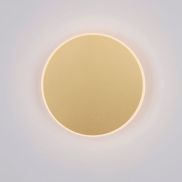 Nova Luce Nevo - wandlamp - Ø  20 x 3,9 cm - 12W LED incl. - mat goud