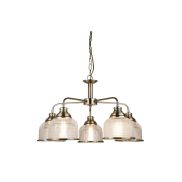 Searchlight Bistro II - hanglamp - Ø 58 x 88 cm - antiek messing