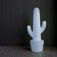 New Garden Kaktus - oplaadbare vloerlamp met afstandsbediening - 44 x 31 x 100 cm - IP65 - wit - RGB + koel witte lichtkleur