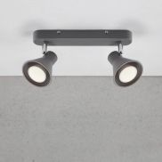 Nordlux Eik 9 - opbouwspot 2L - 28,5 x 8,6 cm - grijs