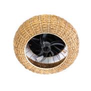ETH Fan No. 8 - plafondventilator met afstandsbediening - Ø 50 x 22 cm - bruin