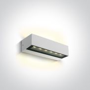 ONE Light Linear Outdoor Series Double Sided - wandlamp - 22,2 x 7 x 5 cm - 2 x 6W LED incl. - IP65 - wit