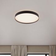 Nova Luce Roi - plafondlamp - Ø 50 x 8,5 cm - 48W dimbare LED incl. - zandzwart