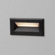 Nova Luce Vivion - inbouw wandverlichting - 10 x 5 x 6,5 cm - 1W LED incl. - IP54 - zandzwart