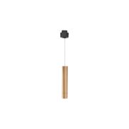 Nova Luce Buxton L - hanglamp voor magnetisch railsysteem - 3,2 x 3,2 x 150 cm - 10W dimbare LED incl. - goud