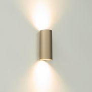 Artdelight Roulo2 - wandverlichting - Ø 6,5 x 15,4 cm - champagne