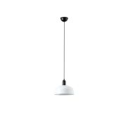 Faro Tatawin M - hanglamp - Ø 25 x 211,5 cm - satijnzwart en glanswit