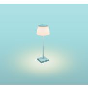 Century Italia Margò - oplaadbare buiten tafellamp - Ø 13 x 38 cm - 4W dimbare LED incl. - IP54 - turkoois