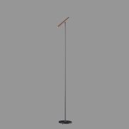 Artdelight Kansas - vloerlamp - 20 x 25 x 140 cm - 6W dimbare LED incl. - zwart en brons