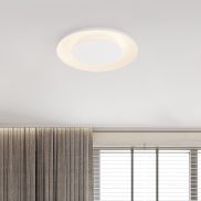 Nova Luce Epos - plafondlamp - Ø 60 x 6 cm - 38W dimbare LED incl. - zandwit