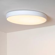 Lucide Unar - plafondverlichting - Ø 50 x 5 cm - 36W dimbare LED incl. -  3 stappen dimmer - wit