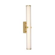 Searchlight Clamp - wandverlichting - 63 x 8,5 cm - 21W dimbare LED incl. - IP44 - goud en transparant