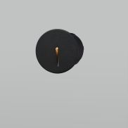 Nova Luce Aizen - inbouw wandverlichting - Ø 7 x 6,5 cm - 3W LED incl. - IP54 - donker antraciet
