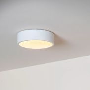 Lucide Unar - plafondverlichting - Ø 20 x 5 cm - 12W dimbare LED incl. -  3 stappen dimmer - wit