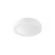 Faro Logos - plafondverlichting - Ø 27 x 9 cm - IP44 - mat wit
