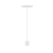 Nova Luce Vetro - vloerlamp - Ø 40 x 136 cm - 33W  LED incl. - mat wit
