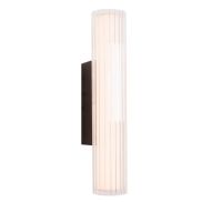 Maxlight Fayette - opbouw wandlamp - 12 x 6 x 31 cm - 6W LED incl. - IP44 - zwart