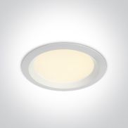 ONE Light UGR19 CCT V Range - inbouw plafondverlichting - Ø 190 mm, Ø 170 mm inbouwmaat - 20W LED incl. - IP44 - wit