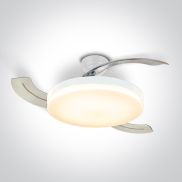 ONE Light Transparent Blades - plafondventilator met licht en afstandsbediening - Ø 105 x 33 cm - 32W LED incl. - wit