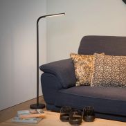 Lucide Gilly - staanlamp - 153 cm - 5W LED incl. - zwart