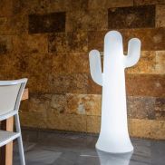 New Garden Panchito - buiten vloerlamp - 61 x 43 x 140 cm - 18W LED incl. - IP65 - wit - koud witte lichtkleur