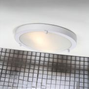 Nordlux Ancona Maxi - plafondverlichting - Ø 31,5 x 8 cm - IP44 - wit