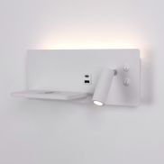 Artdelight WL Charge - Leeslamp met schakelaar, draadloos oplaadstation en USB - 8 x 30 x 12 cm - 3W+3W LED incl. - wit