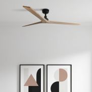 Faro Klim L - plafondventilator - Ø 150 cm - mat zwart en den