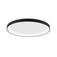 Nova Luce Pertino - plafondverlichting - Ø 38 x 6 cm - 30W dimbare LED incl. - zand zwart