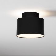 Nova Luce Ozen - plafondlamp - Ø 11 x 8,8 cm - 16W LED incl. - zandzwart