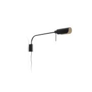 Faro Martinica XL - wandverlichting met schakelaar - 85.4 x 8 cm - zwart