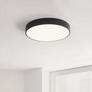 Nova Luce Hadon - plafondlamp - Ø 50 x 7 cm - zandzwart