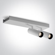 ONE Light Wall & Ceiling LED - opbouwspot 2L - 25 x 7 x 10 cm - 2 x 5W LED incl. - wit