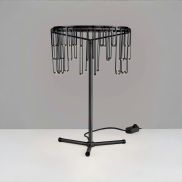 Nova Luce Stellar - tafellamp - Ø 30 x 45 cm - 14W dimbare LED incl. - zwart chroom