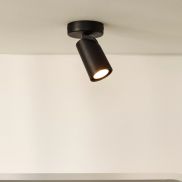 Lucide Xyrus - opbouwspot - 9 x 12,5 x 9 cm - 5W dimbare LED incl. - dim to warm - zwart