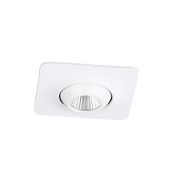 Dobac Yuca Square Tilted - inbouwspot 1L - 55 x 55mm, Ø 45 mm inbouwmaat - 3W LED incl. - wit
