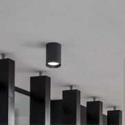 Nova Luce Dara - buiten plafondverlichting - Ø 8 x 11 cm - 9W LED incl. - IP54 - donker antraciet