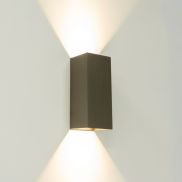 Artdelight Dante XL - wandverlichting - 9 x 10 x 24 cm - licht brons