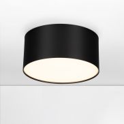 Nova Luce Marsa - plafondlamp - Ø 14 x 6,5 cm - 16W LED incl. - zandzwart