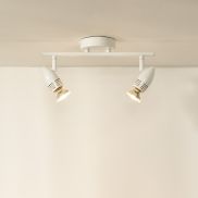 Lucide Caro - opbouwspot - 32 x 9 x 13 cm - 2 x 5W LED incl. - wit