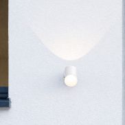 Nova Luce Brice - buiten wandverlichting - 4 x 6 x 12 cm -  6W LED incl. - IP54 - zandwit