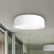 Nova Luce Perleto - plafondverlichting - Ø 48 x 15 cm - wit