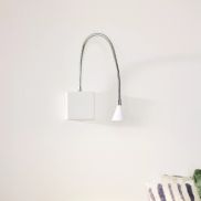 Lucide Buddy - wandverlichting - 8 x 8 x 62 cm - 4W LED incl. - wit