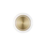 Nova Luce Airida - wandlamp - Ø 17 x 6 cm - 8W LED incl. - messing goud