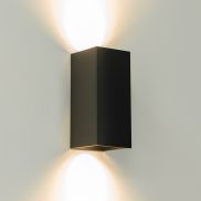 Artdelight Dante - wandverlichting - 6,7 x 6,7 x 15,4 cm - mat zwart