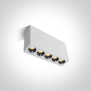 ONE Light Dark Light Ceiling Lights - plafondverlichting - 18,5 x 3,5 x 8,4 cm - 15W LED incl. - wit