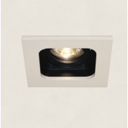 Artdelight Moggio - inbouwspot - 100 x 100 mm, Ø 89 mm inbouwmaat - wit/zwart