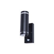 Integral LED Malaga - buiten wandlamp met bewegingssensor - 6,8 x 11,6 x 21,6 cm - IP54 - zwart