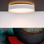 Lucide Nuria - plafondverlichting - Ø 30 x 7,5 cm - 18W LED incl. - 3 stappen dimbaar - wit